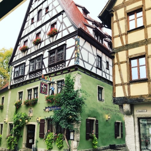An example of the buildings in Rothenburg